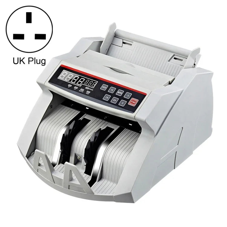 Compteur de billets multi-devises 2108UV/IR 220V, Spécification : prise Royaume-Uni, prise Royaume-Uni 220V
