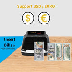 Détecteur de fausse monnaie portable AL-130 pour USD Euro, Spécifications: Prise US, Prise US