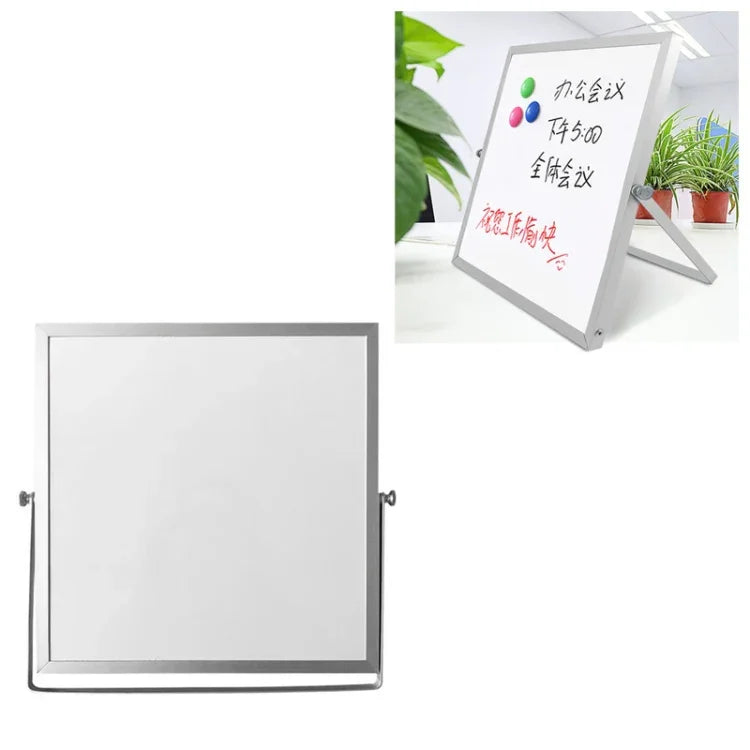 Tableau de message magnétique portable de bureau, petite ardoise, Dimensions : 25 cm x 25 cm, 25 cm x 25 cm