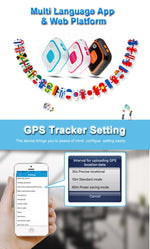 REACHFAR V28 Traceur GPS GSM Mini LBS WiFi AGPS avec fonction SOS et communication, modèle RF-V28