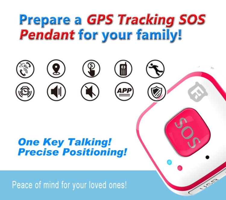 REACHFAR V28 Traceur GPS GSM Mini LBS WiFi AGPS avec fonction SOS et communication, modèle RF-V28