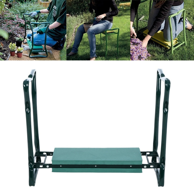 Coussinets de genoux pliants en acier inoxydable, tabouret de jardin