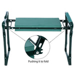 Coussinets de genoux pliants en acier inoxydable, tabouret de jardin
