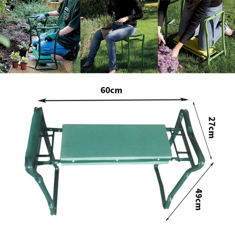 Coussinets de genoux pliants en acier inoxydable, tabouret de jardin