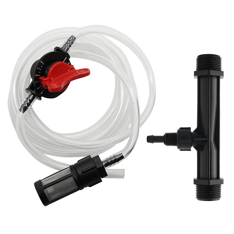 Venturi Injecteur d'engrais G1/2 Kit de paille de filtration et d'engrais avec connecteur quatre points, avec connecteur quatre points