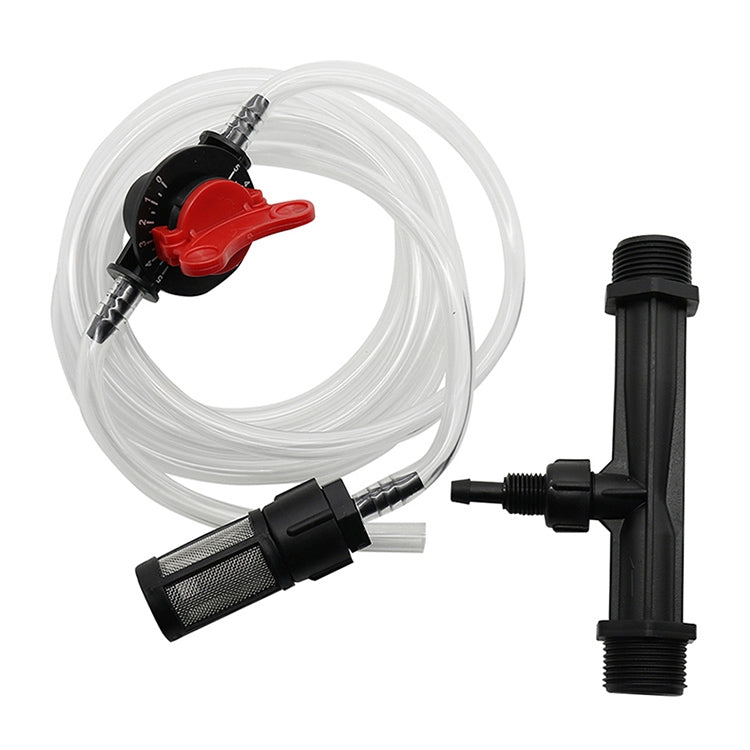 Injecteur de Fertilisant Venturi G3/4 Kit d'Application d'Engrais et de Paille Filtrante avec Connecteur Six Points, avec Connecteur Six Points