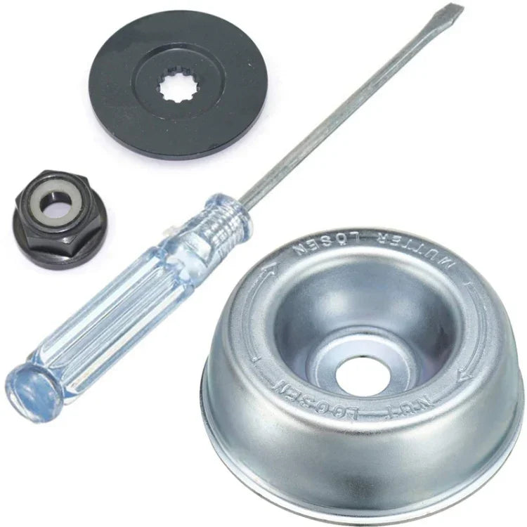 Kit de fixation lame métallique 4 en 1 pour débroussailleuse Stihl FS120 130 130R FS120 130 130R 200 250 55, kit de fixation lame métallique débroussailleuse