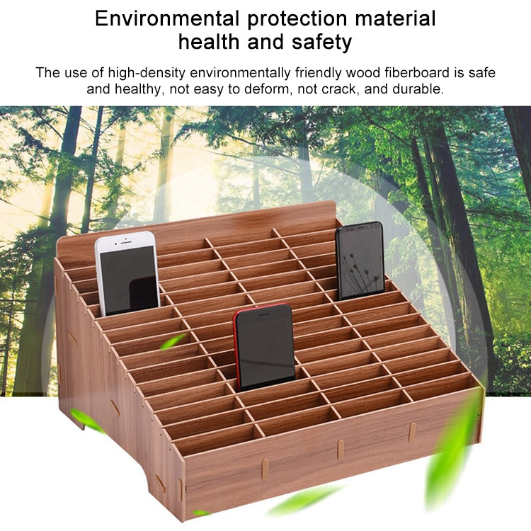 Support en bois multi-cellules pour films de téléphone portable, présentoir de bureau, 30 cases, taille : 31,5x23,5x18,5 cm, 30 cases, noir, 30 cases, rose, 30 cases, vert