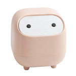 Mini poubelle de bureau double couche à bouton-poussoir