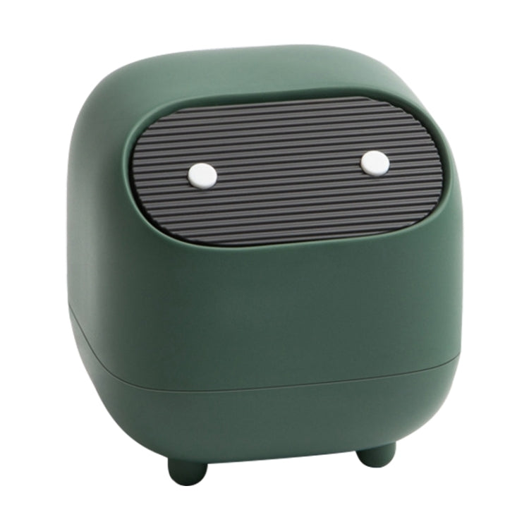 Mini poubelle de bureau double couche à bouton-poussoir