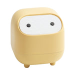 Mini poubelle de bureau double couche à bouton-poussoir