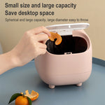 Mini poubelle de bureau double couche à bouton-poussoir