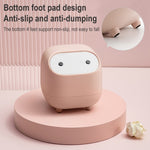 Mini poubelle de bureau double couche à bouton-poussoir