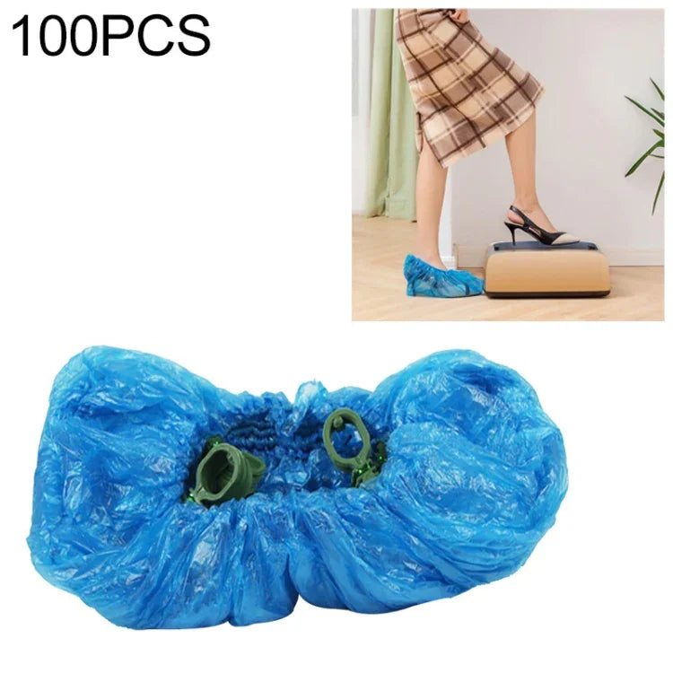 100 PCS Couvre-chaussures ménager jetable en forme de T, Couvre-chaussures