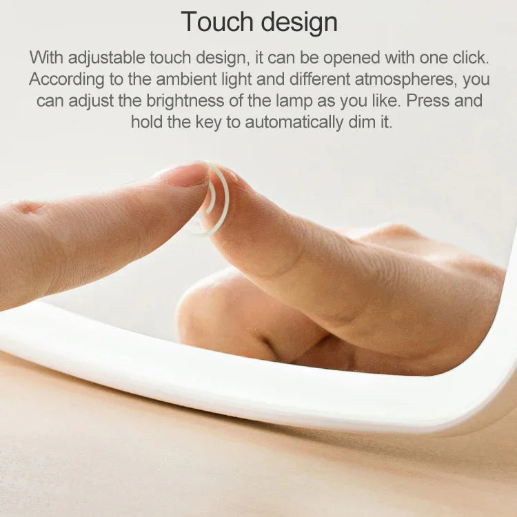 Miroir de maquillage Jordan&Judy original Xiaomi Youpin avec lumière LED Lampe de table miroir de beauté pliable et portable