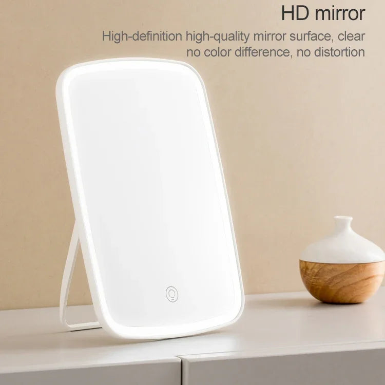 Miroir de maquillage Jordan&Judy original Xiaomi Youpin avec lumière LED Lampe de table miroir de beauté pliable et portable