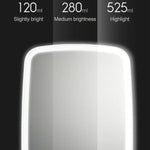 Miroir de maquillage Jordan&Judy original Xiaomi Youpin avec lumière LED Lampe de table miroir de beauté pliable et portable