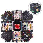 Album photo DIY créatif fait main, livre commémoratif, boîte cadeau surprise à explosion, version finie + PVC, album photo fait main