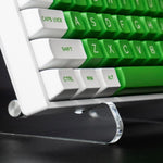 YX003-1 Support de clavier détachable en acrylique transparent monocouche, YX003-1