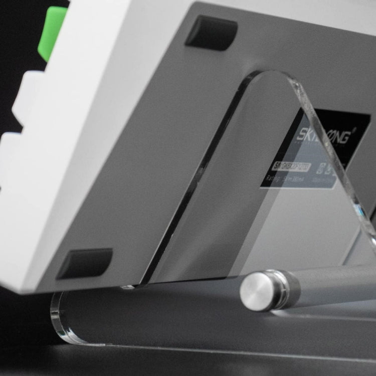 YX003-1 Support de clavier détachable en acrylique transparent monocouche, YX003-1