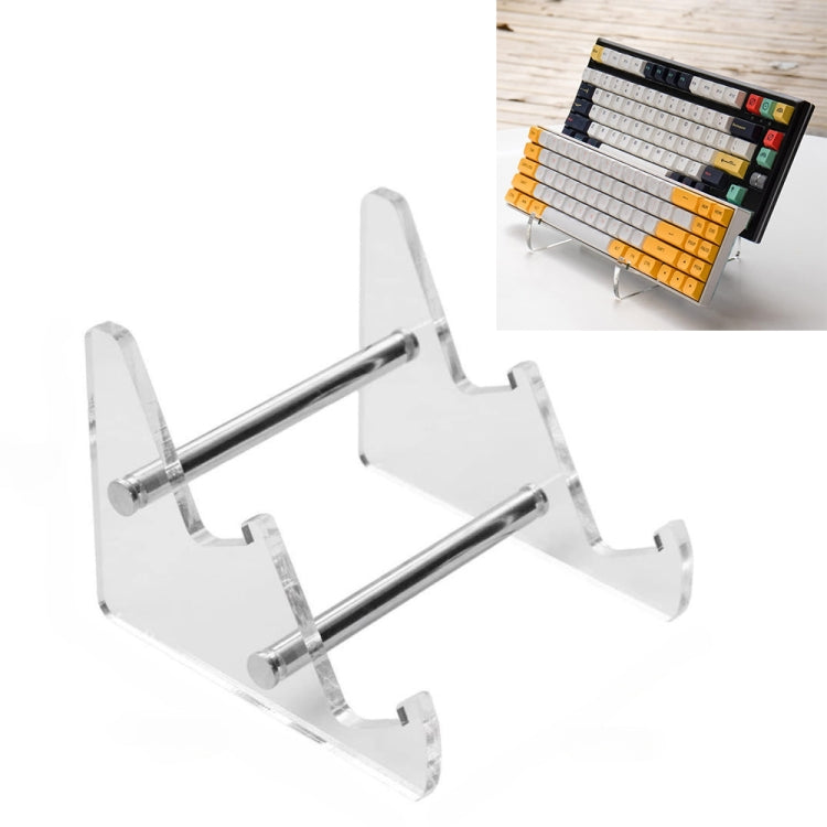 Support de clavier amovible en acrylique transparent double couche YX003-2, YX003-2