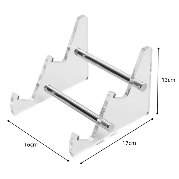 Support de clavier amovible en acrylique transparent double couche YX003-2, YX003-2