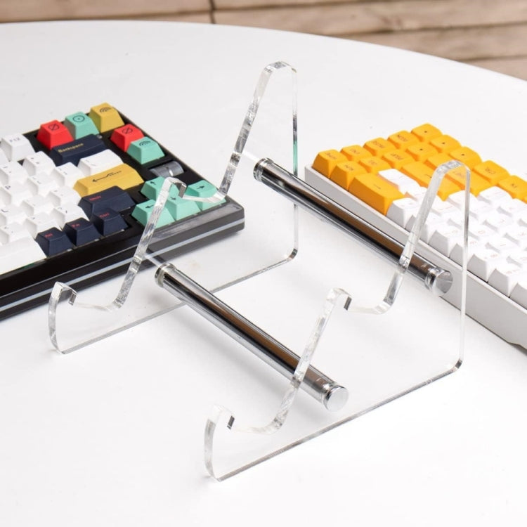 Support de clavier amovible en acrylique transparent double couche YX003-2, YX003-2