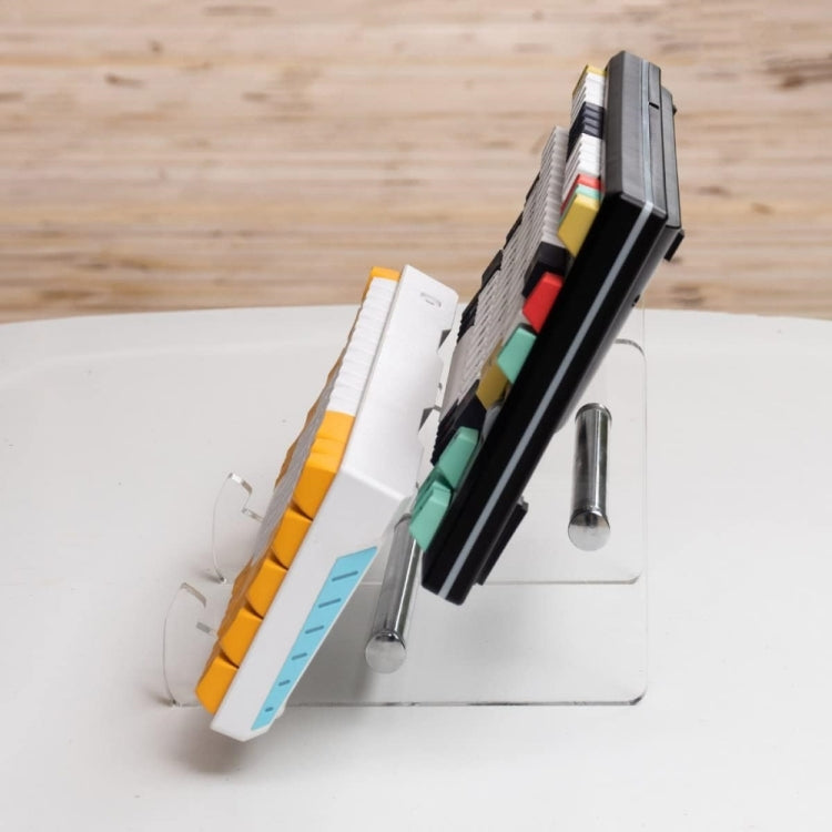 Support de clavier amovible en acrylique transparent double couche YX003-2, YX003-2