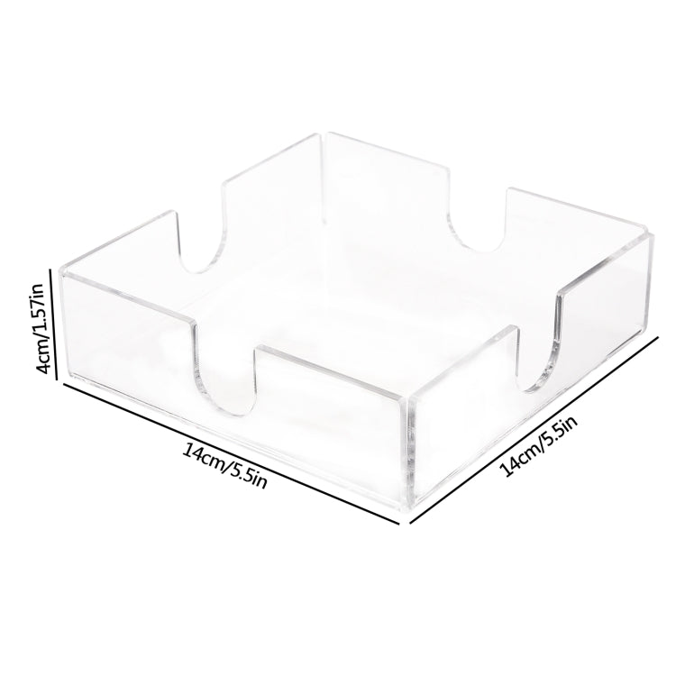 Support à serviettes en acrylique transparent YX011, YX011