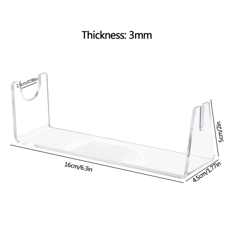 YX021-2 Présentoir en acrylique pour couteaux suisses, Taille : 16x4.5x5cm, YX021-2