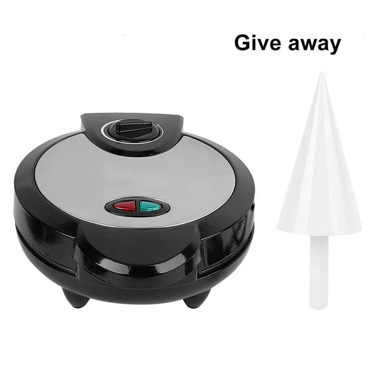 Machine à crêpes croustillantes pour gaufrettes, gaufrier électrique à cônes de glace, Machine à omelettes, prise UE, prise UE