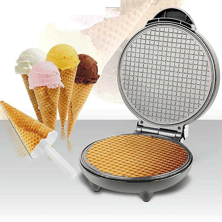 Machine à crêpes croustillantes pour gaufrettes, gaufrier électrique à cônes de glace, Machine à omelettes, prise UE, prise UE