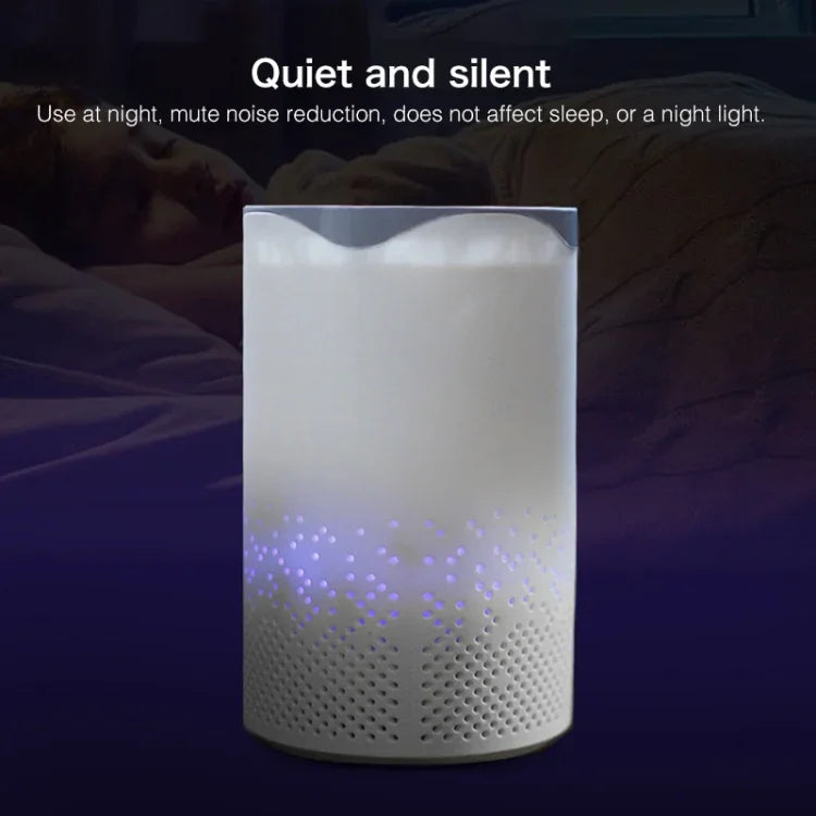 Purificateur d'air anionique portable carré avec stérilisation UV, humidificateur d'air pour voiture et maison, stérilisation UV carrée
