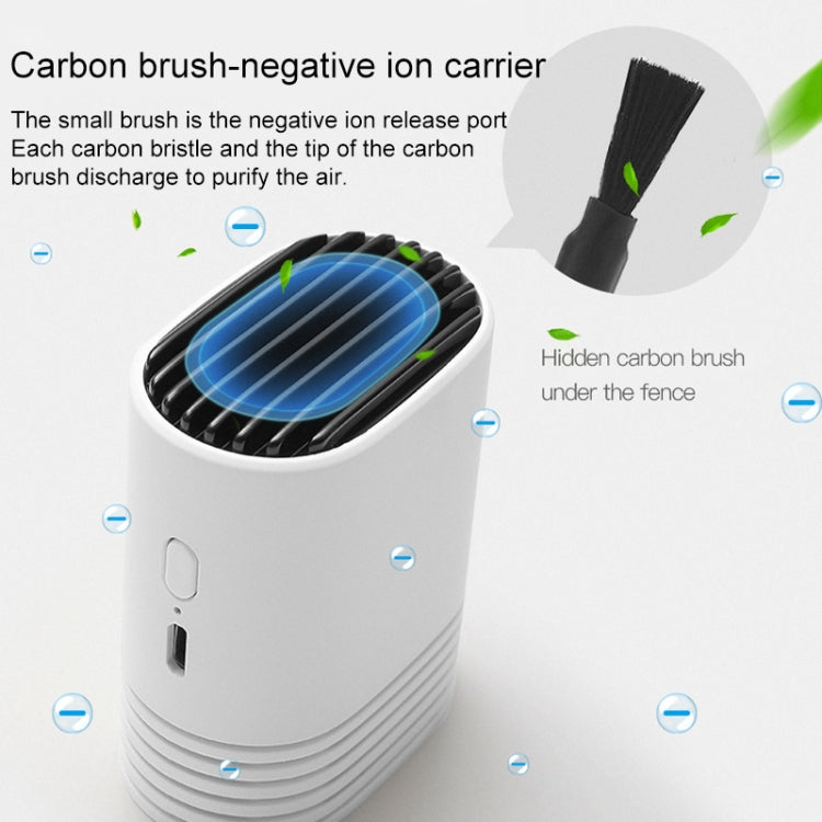 HE-K001 Purificateur d'air portable USB rechargeable à ions négatifs, suspendu au cou, pour usage domestique, élimination du formaldéhyde