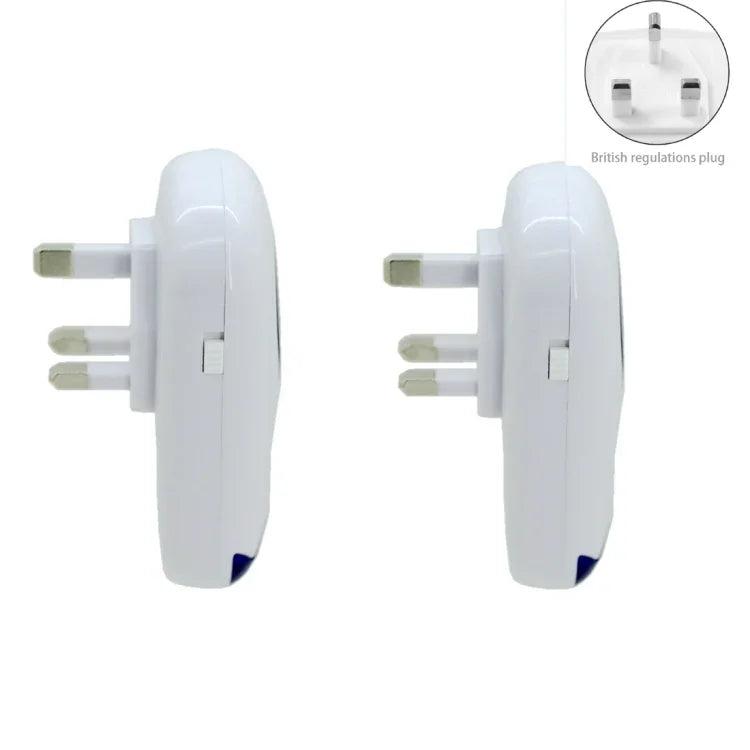 Répulsif électronique ultrasonique 3W anti-moustiques, rats et insectes avec lumière, prise US, AC 90-240V, prise UK, prise US