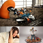 Dix paires de bouchons d'oreilles en mousse à mémoire de forme douce orange non toxique pour dormir