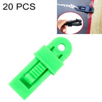 20 pièces pinces de fixation coupe-vent pour auvents de tente extérieure Boucle multifonctionnelle pour corde à vent