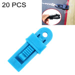 20 pièces pinces de fixation coupe-vent pour auvents de tente extérieure Boucle multifonctionnelle pour corde à vent