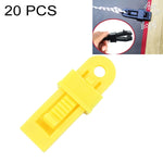 20 pièces pinces de fixation coupe-vent pour auvents de tente extérieure Boucle multifonctionnelle pour corde à vent