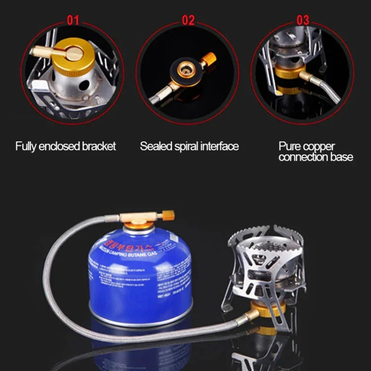 Réchaud de cuisson portable extérieur à dos 3700W anti-explosion de type split