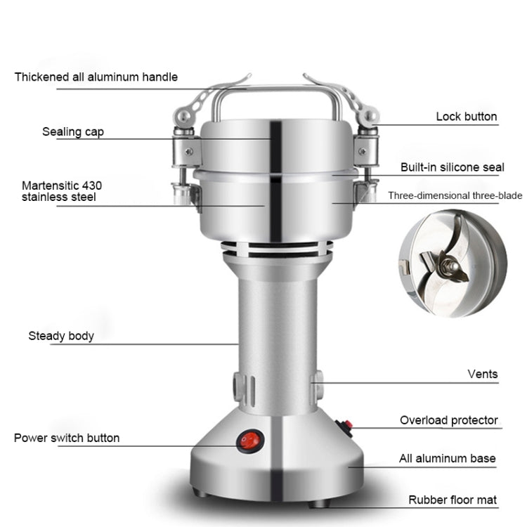 Broyeur électrique universel en acier inoxydable, Machine de meulage