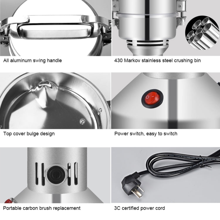 Broyeur électrique universel en acier inoxydable, Machine de meulage