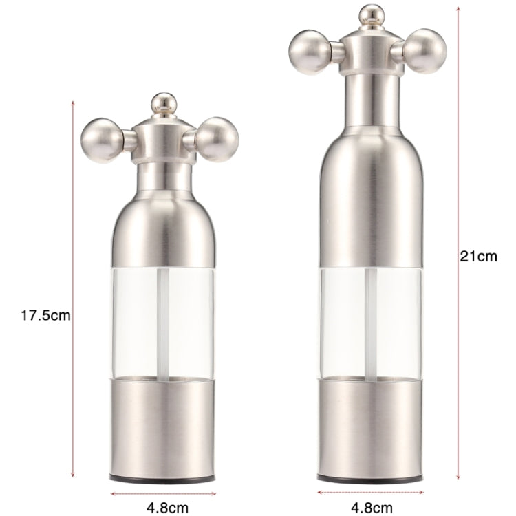 MICLAN Moulin à poivre en acier inoxydable 304 en forme de gouvernail, taille : L, L