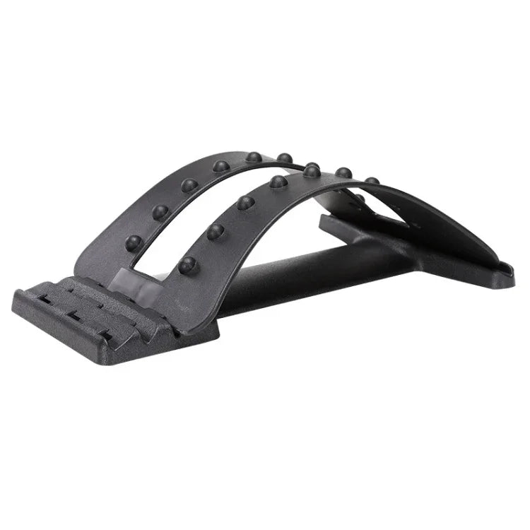 Dispositif de traction lombaire, correcteur de posture, soutien de taille, soulagement des douleurs dorsales, masseur et étireur de dos, noir ordinaire