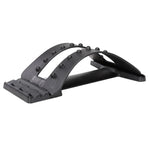 Dispositif de traction lombaire, correcteur de posture, soutien de taille, soulagement des douleurs dorsales, masseur et étireur de dos, noir ordinaire