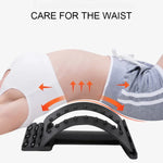 Dispositif de traction lombaire, correcteur de posture, soutien de taille, soulagement des douleurs dorsales, masseur et étireur de dos, noir ordinaire