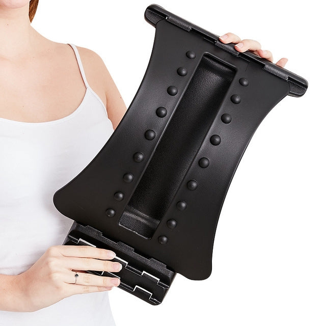 Appareil d'étirement par traction lombaire, correcteur de posture, support lombaire, soulagement des douleurs dorsales, masseur de dos, Rouge Blanc, Blanc Vert, Blanc Bleu, Blanc Violet, Noir Vert, Noir Bleu, Noir Violet, Noir Rouge