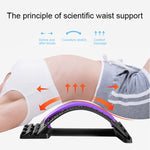 Appareil d'étirement par traction lombaire, correcteur de posture, support lombaire, soulagement des douleurs dorsales, masseur de dos, Rouge Blanc, Blanc Vert, Blanc Bleu, Blanc Violet, Noir Vert, Noir Bleu, Noir Violet, Noir Rouge