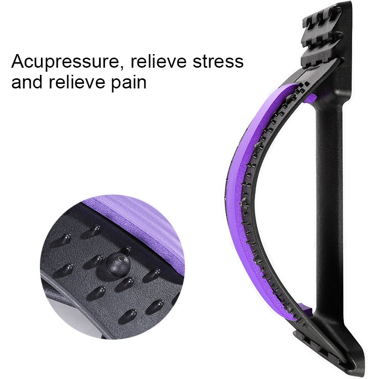 Appareil d'étirement par traction lombaire, correcteur de posture, support lombaire, soulagement des douleurs dorsales, masseur de dos, Rouge Blanc, Blanc Vert, Blanc Bleu, Blanc Violet, Noir Vert, Noir Bleu, Noir Violet, Noir Rouge
