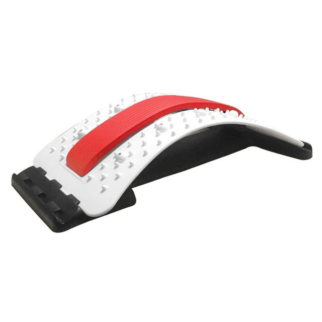 Appareil d'étirement par traction lombaire, correcteur de posture, support lombaire, soulagement des douleurs dorsales, masseur de dos, Rouge Blanc, Blanc Vert, Blanc Bleu, Blanc Violet, Noir Vert, Noir Bleu, Noir Violet, Noir Rouge